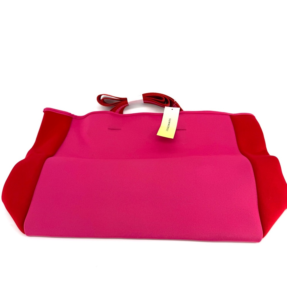 Summersalt Vibrant Pink and Red Tote Bag